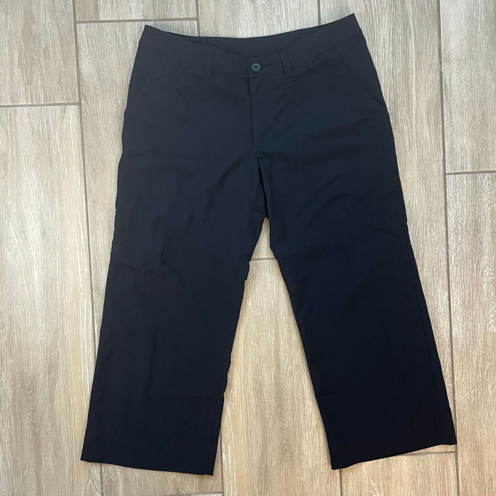 Patagonia Women's Byway Roll Up Capri Hiking Utility Pants Black Size 6
